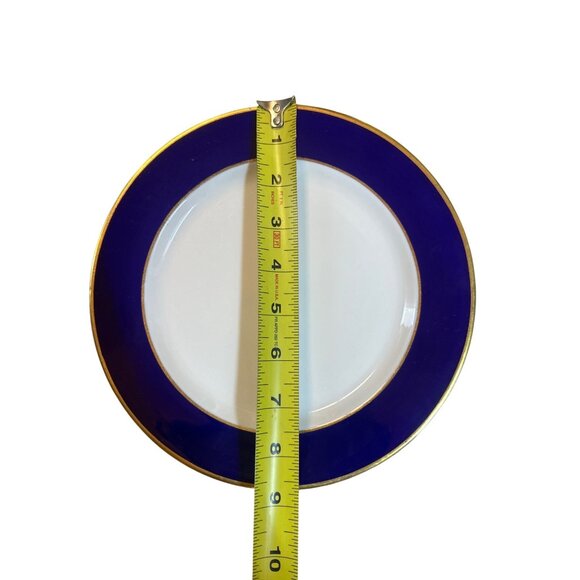 VTG 1977 Lenox Marlborough-Blenheim Hotel Plate Blue & Gold Trim 8.5" Decorative - Picture 6 of 6